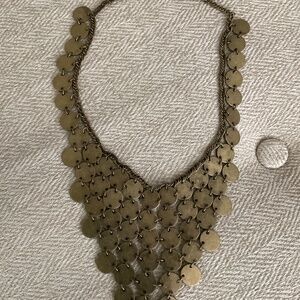 Unique bronze necklace